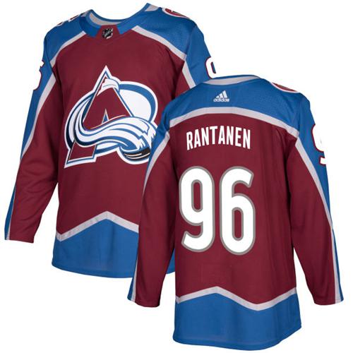 Adidas Men Colorado Avalanche 96 Mikko Rantanen Burgundy Home Authentic Stitched NHL Jersey